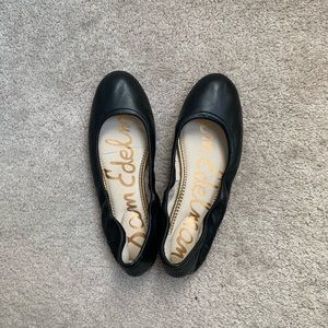 Edelman black leather Fritz Ballet Flat, 7.5